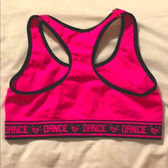 Black jogger pants with a hot pink top - Picture 2 of 3